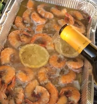 Shrimp white wine